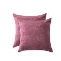 Tissu d&#39;oreiller décoratif carré de chenille pour lit, canapé